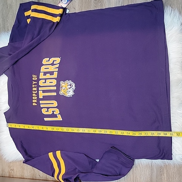 LSU Tigers Long Sleeve Jersey Style T Shirt - Picture 7 of 9